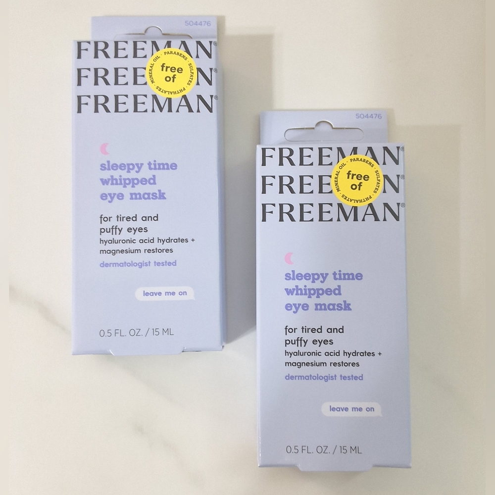 Freeman Whipped Eye Mask, Moisturizing, Reduces Puffiness & Dark Circles, Bundle